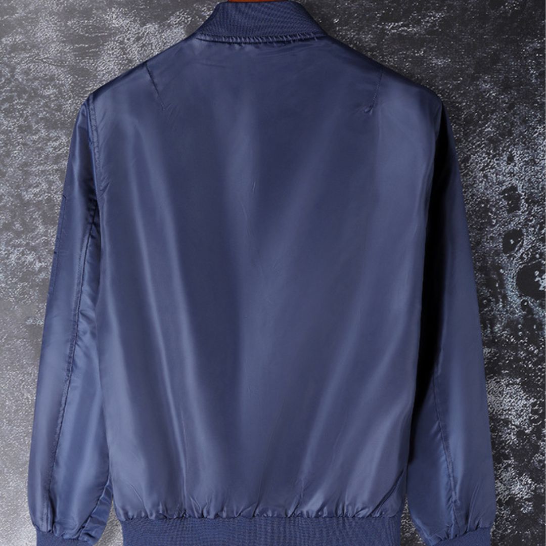 Solid-color Bomber Jacket