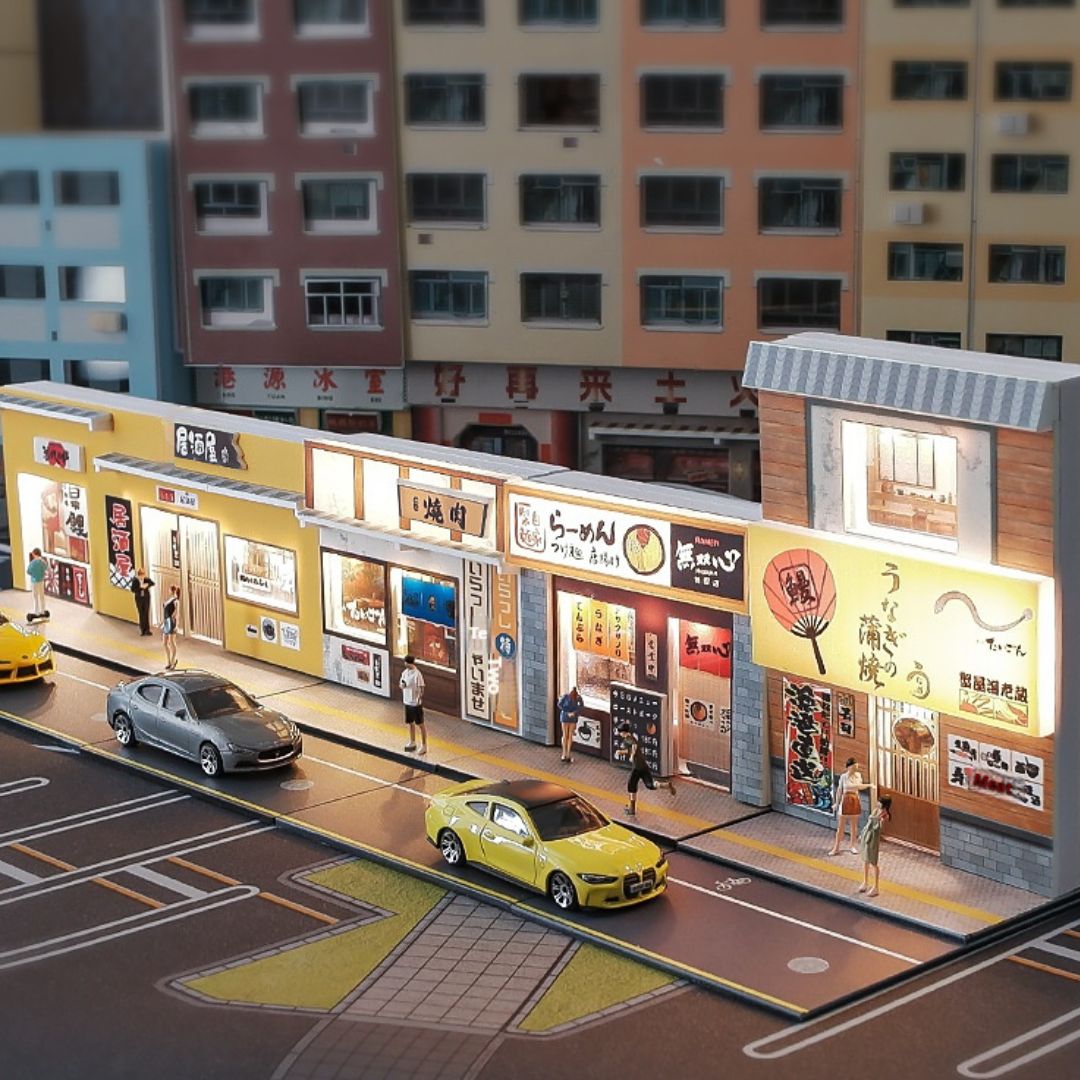 1:64日本のレストランの照明シーン 