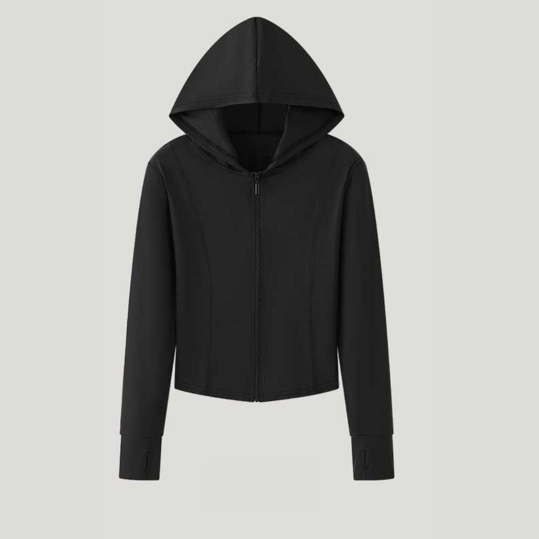 Sun-protective slim-fit sports jacket