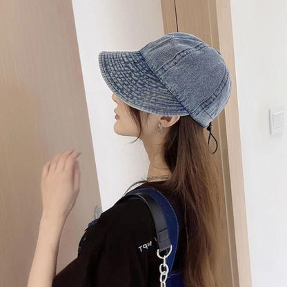 復古水洗牛仔帽