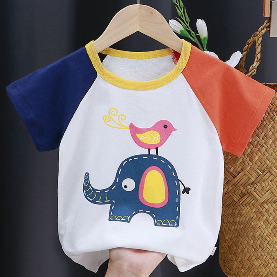 キッズ半袖コットンTシャツ（2枚以上）  