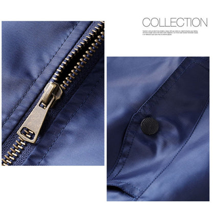 Solid-color Bomber Jacket