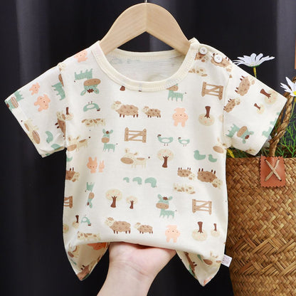 キッズ半袖コットンTシャツ（2枚以上）  