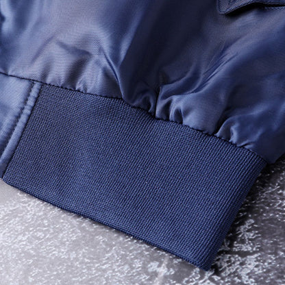 Solid-color Bomber Jacket