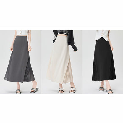Chiffon Panel Blazer Skirt