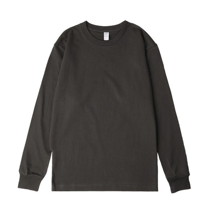250g Plain Cotton Long-sleeved T-shirt (Min. 2 pcs)