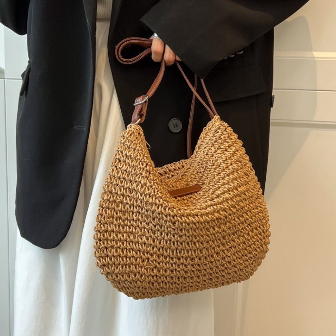 シングルショルダークロスボディ 織りバッグ