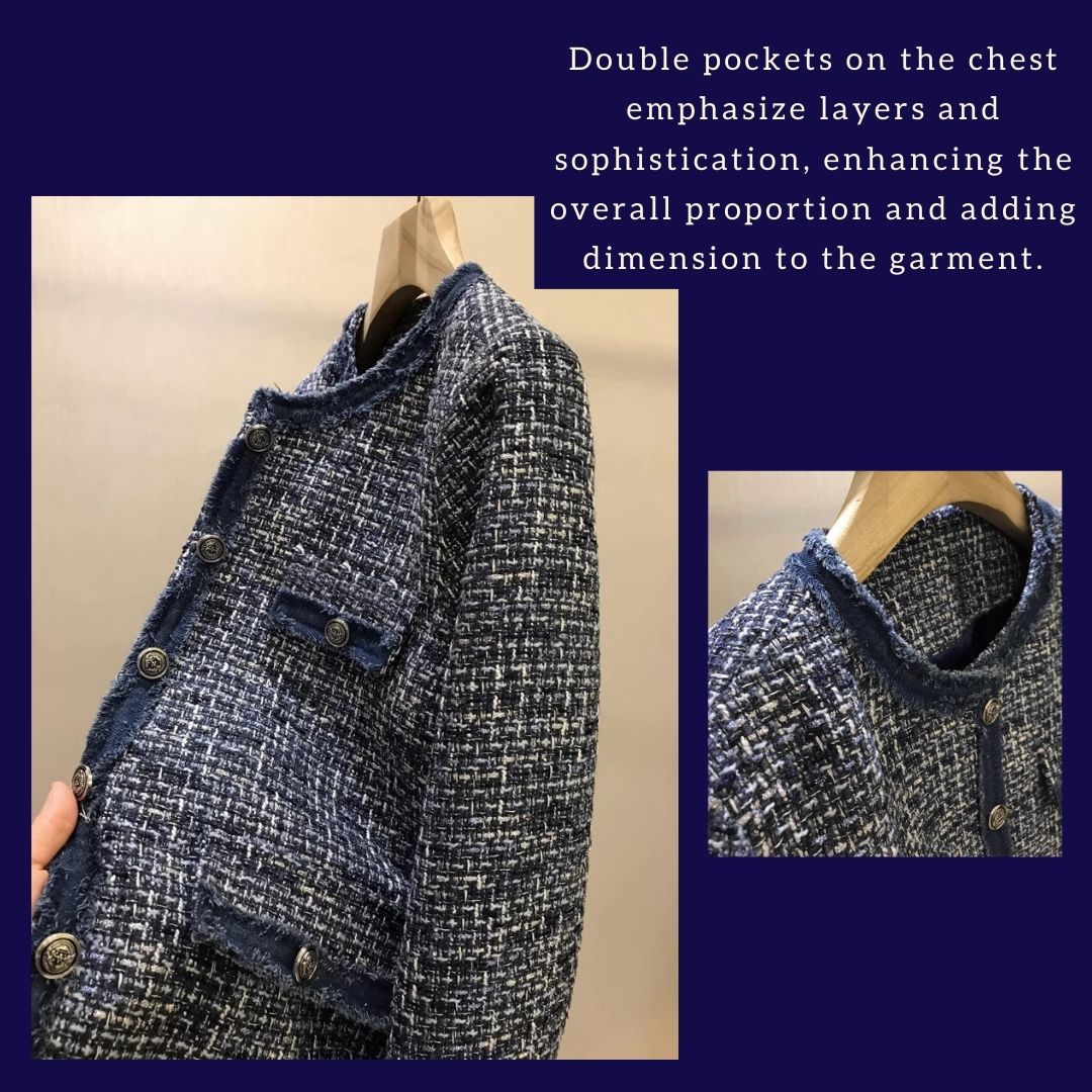 Patchwork Denim Woven Short Jacket