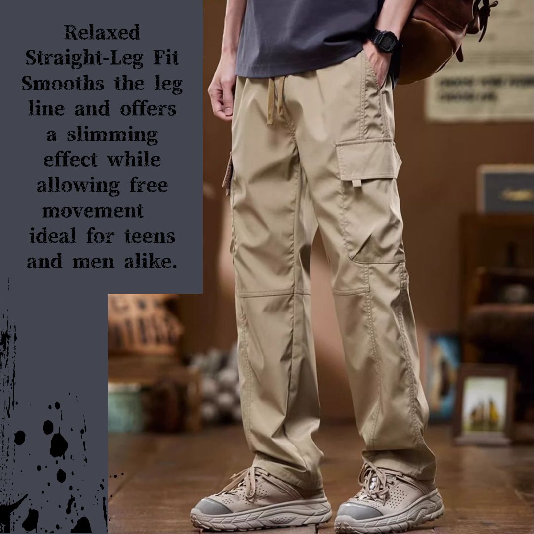 Loose Fit Straight Leg Cargo Pants