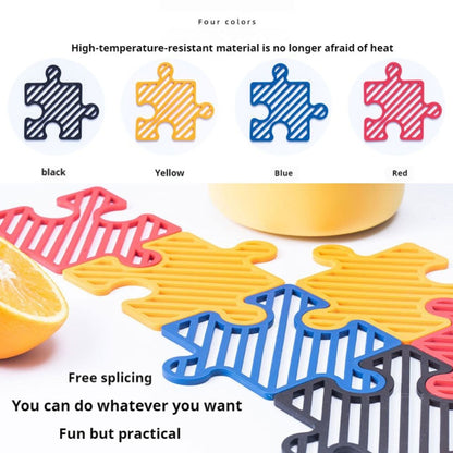 Creative Puzzle Silicone Coaster Set (4pcs)