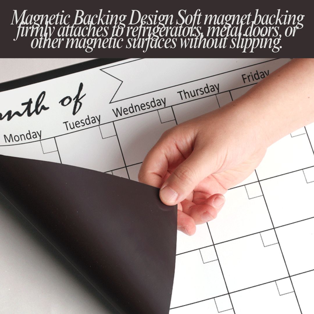 磁性可擦寫月曆板套裝 