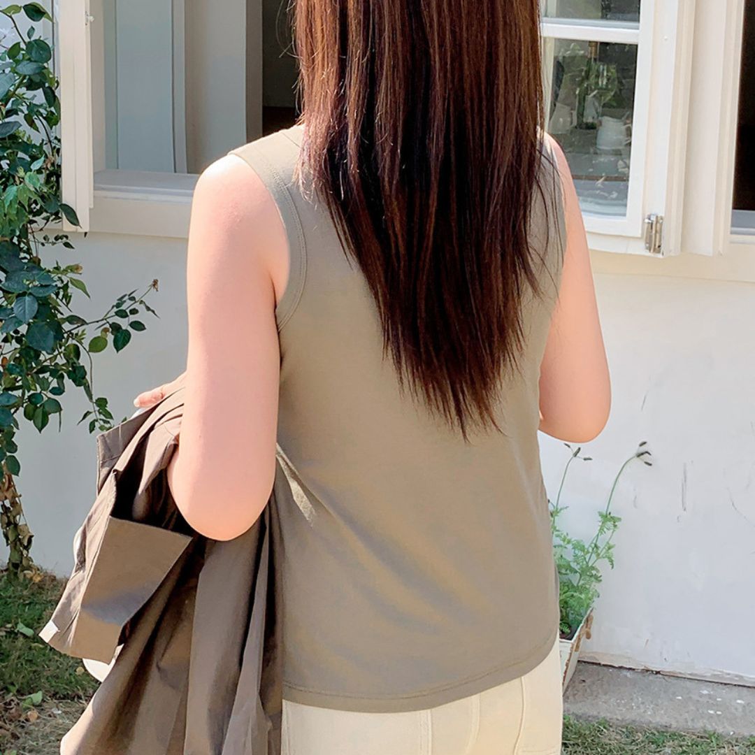 Vintage Style Camisole With Built In Bra Pads