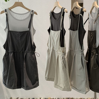 Vest + Camisole Jumpsuit Two Piece Set