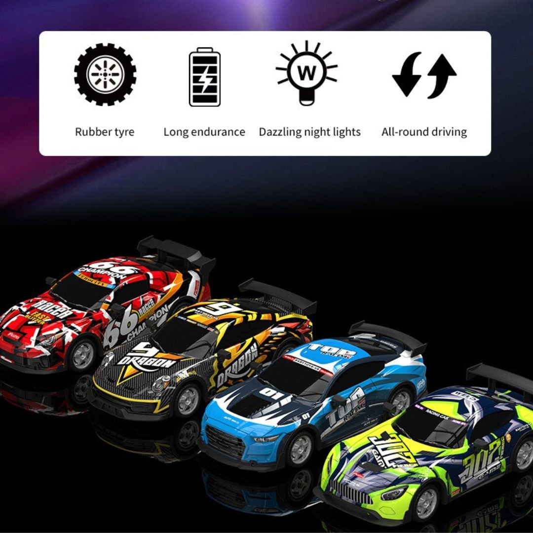 1:18 Scale 4WD High-Speed RC Drift Car with LED Lights