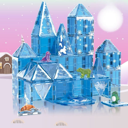 Ice & Snow Themed Magnetic Blocks – Ocean Creatures Set