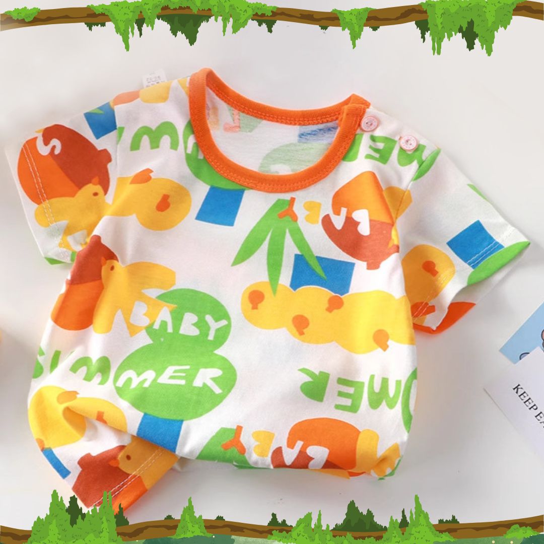 キッズ半袖コットンTシャツ（2枚以上）  