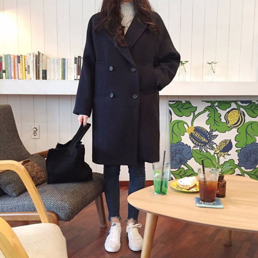 Loose Mid Length Coat