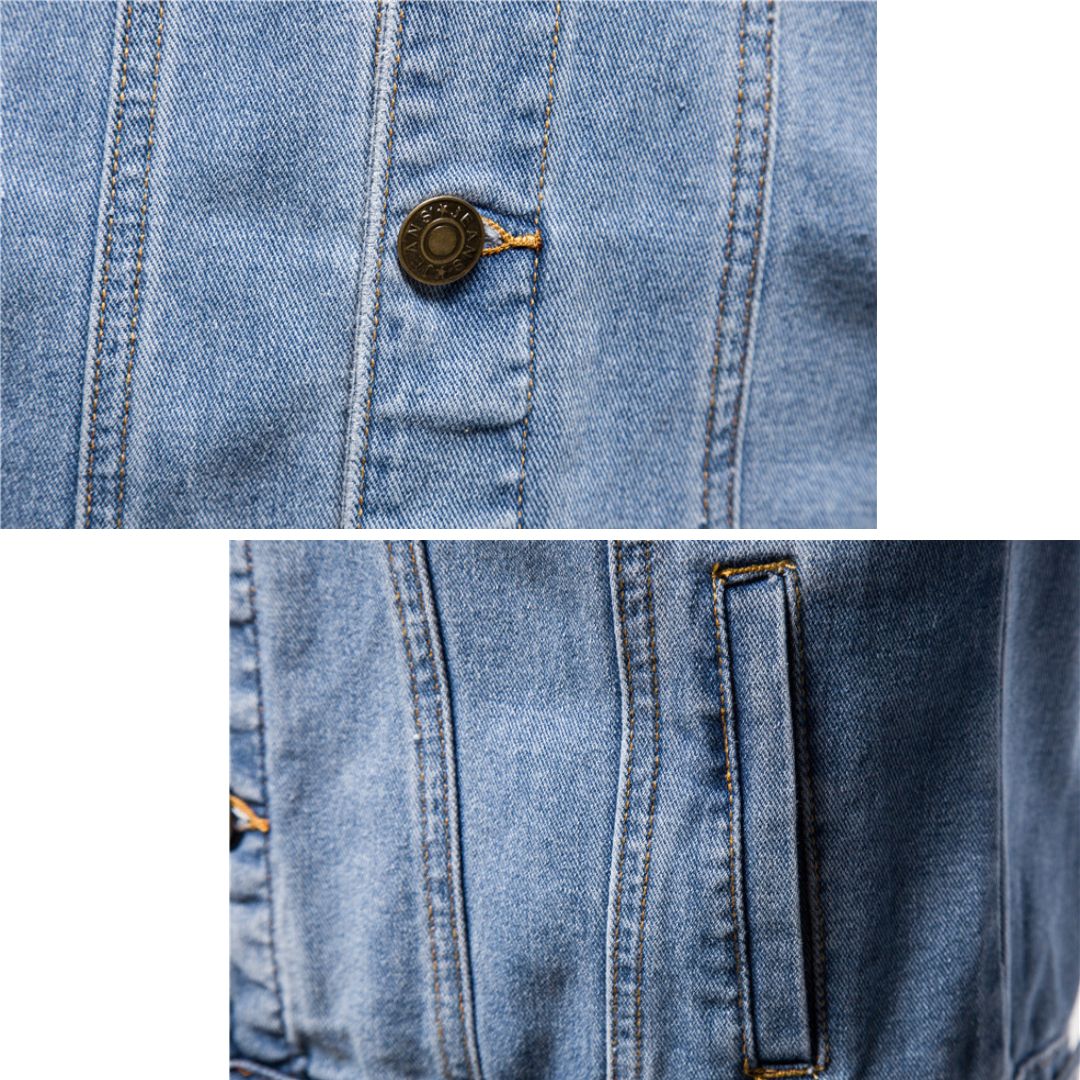 Men's slim-fit denim jacket