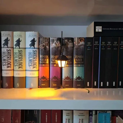 Retro Iron Bookshelf Lantern
