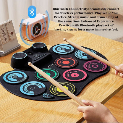 Portable Roll-Up Electronic Drum