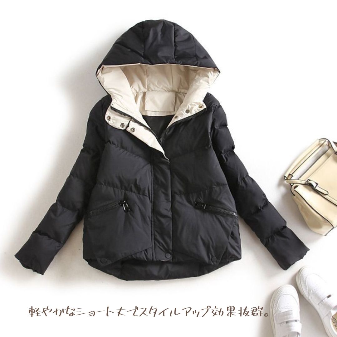 Short Hooded Cotton Jacket