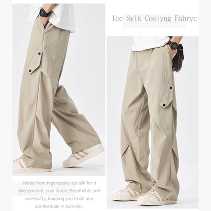 Ice Silk Quick-Dry Cargo Pants