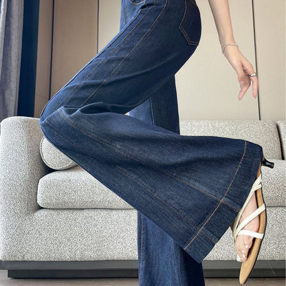 軽量ハイウエストルーズストレートパンツ