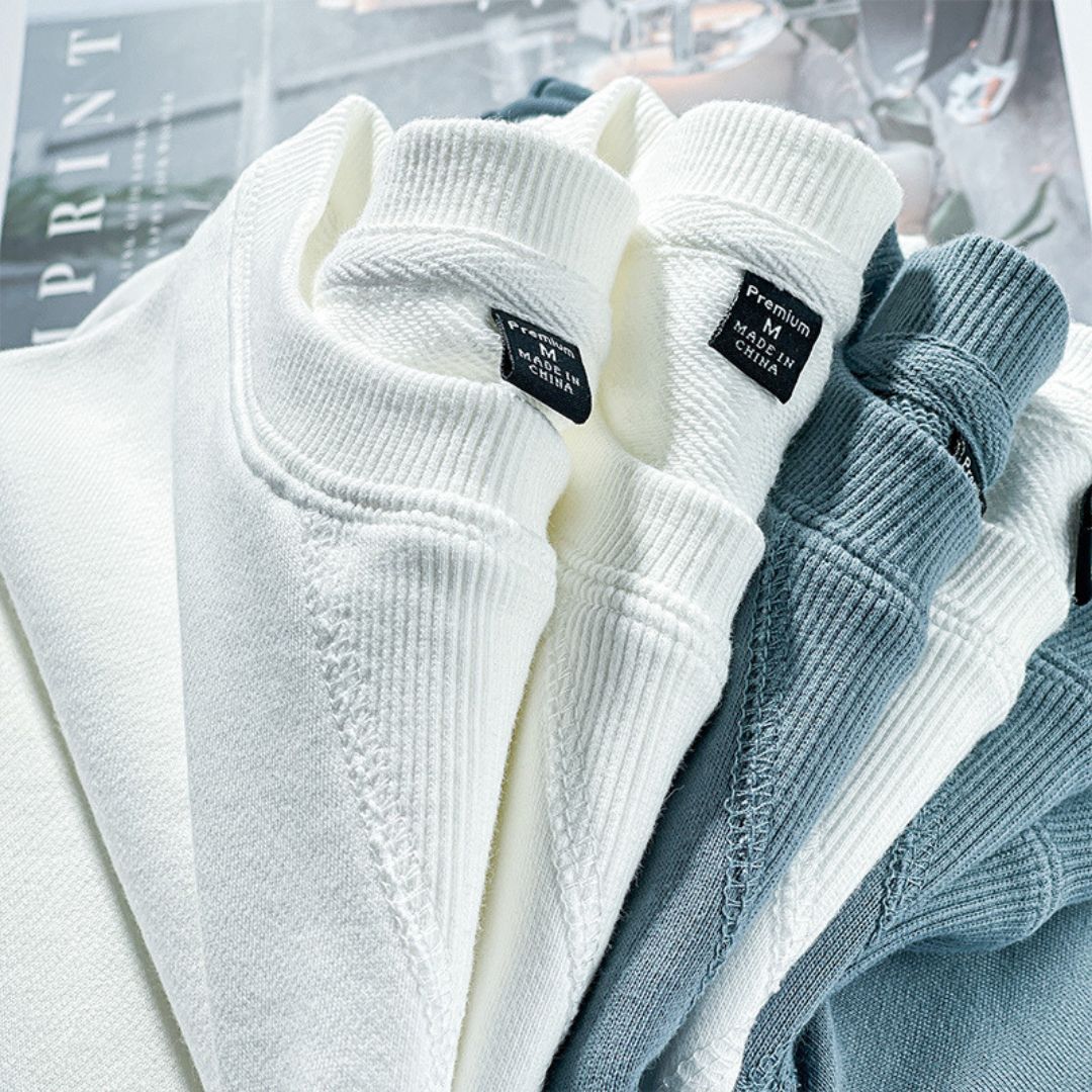 340g Solid Color Loose Sweatshirt