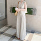 Suit Vest + Wide Leg Pants Two Piece Set