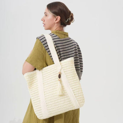 Large Capacity Straw Shoulder Bag