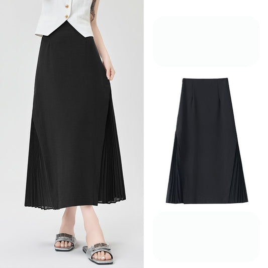 シフォンパネルブレザースカート