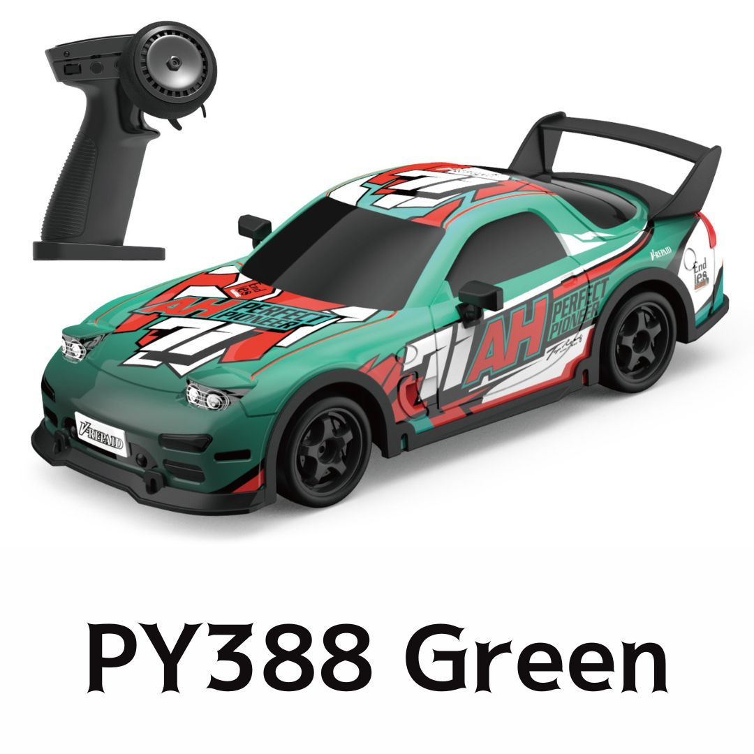 1:18 Scale 4WD High-Speed RC Drift Car with LED Lights