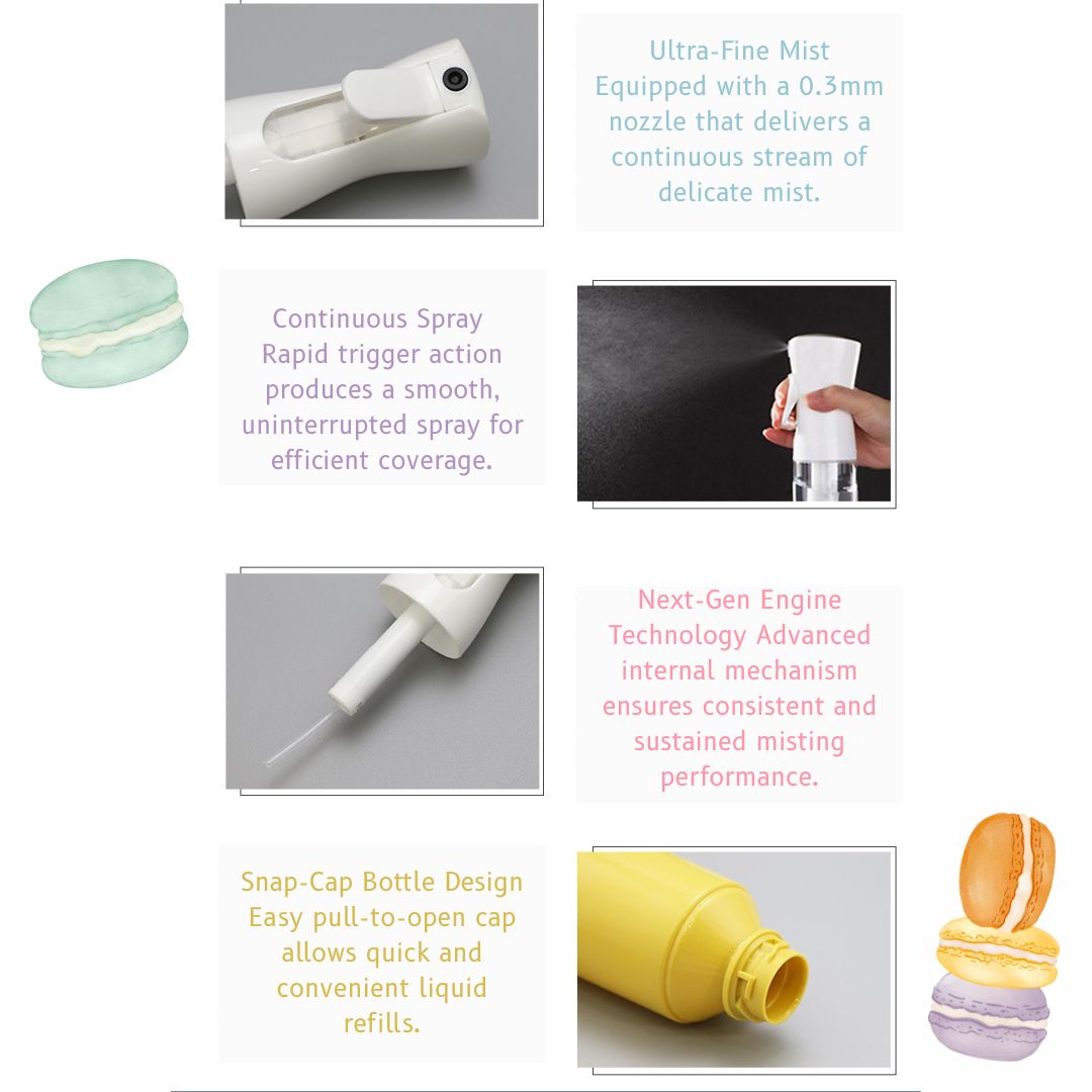 Macaron Color Continuous Spray Bottle (300ml)