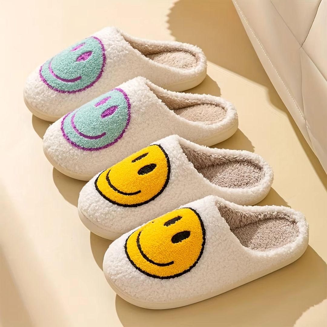 Smiley Face Anti-Slip Slippers