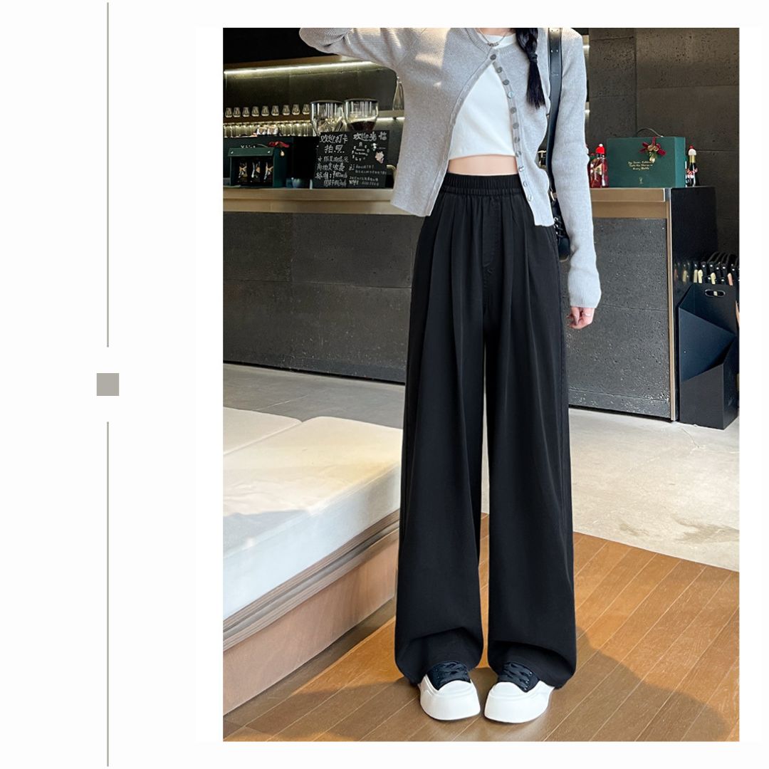 ルーズアイスシルクワイドレッグパンツ