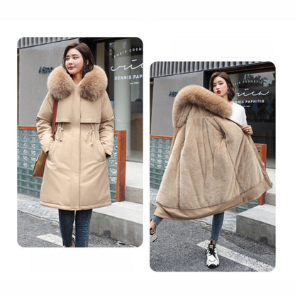 Fur Collar Fleece Lined Jacket
