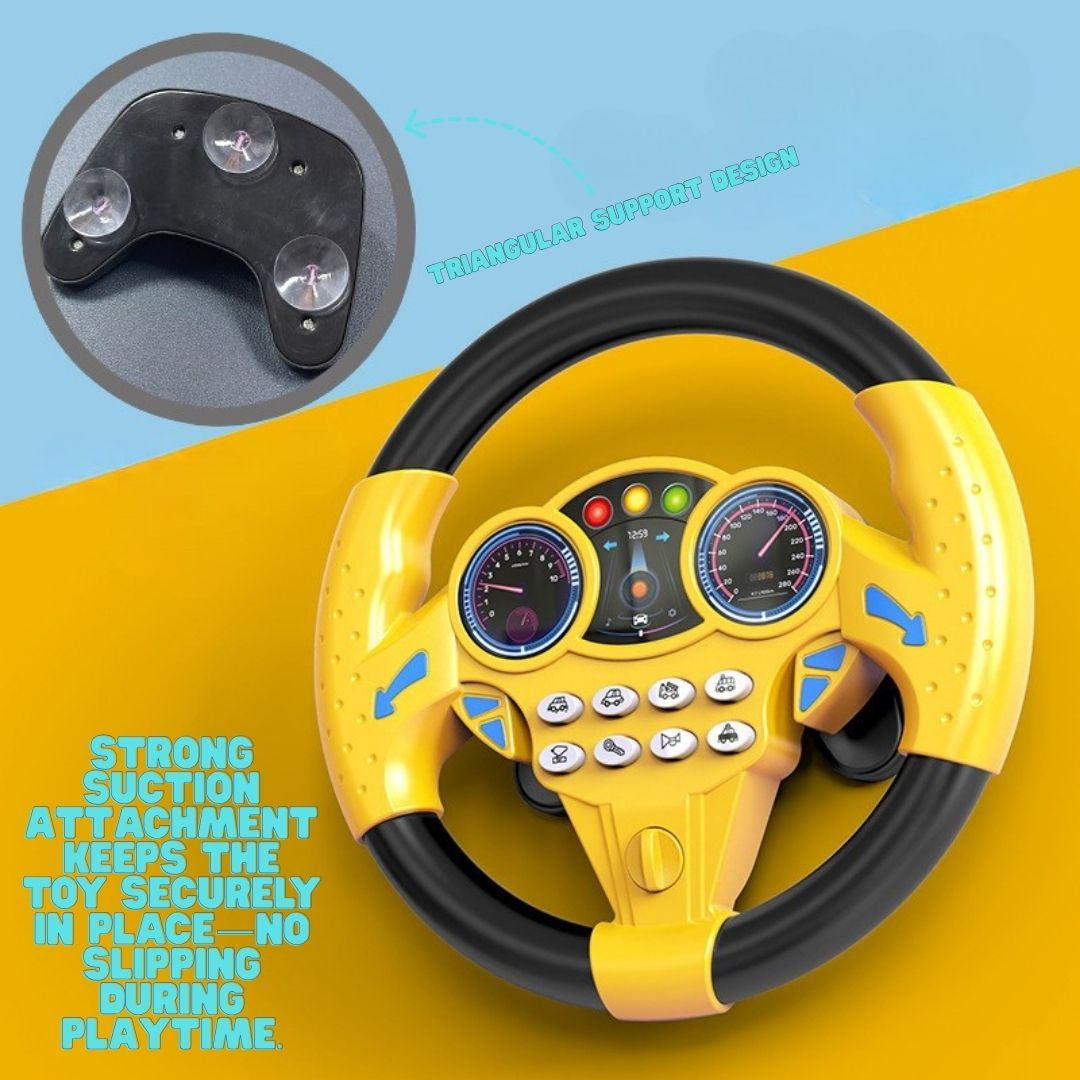 Kids' Car Ride Simulation Steering Wheel