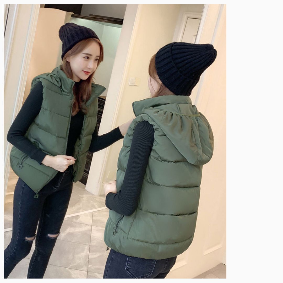 Solid Color Cotton Vest