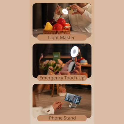 マグネット式スマホ用自撮りライト
