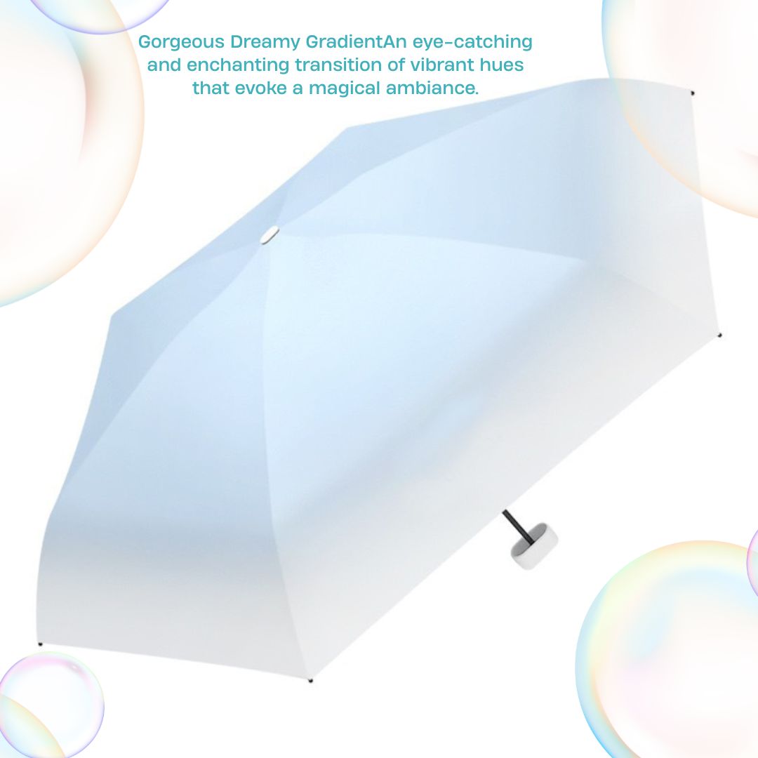 Gradient Color Mini Folding Umbrella