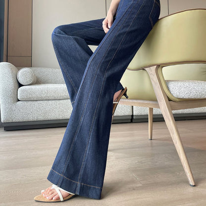 軽量ハイウエストルーズストレートパンツ