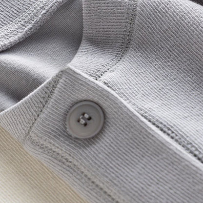 Japanese-Style Round-Neck Button Jacket