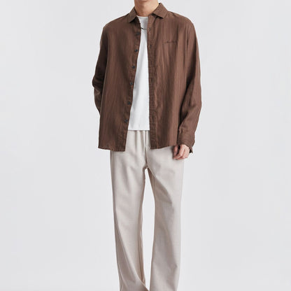 Men’s Casual Tencel Long Sleeve Shirt