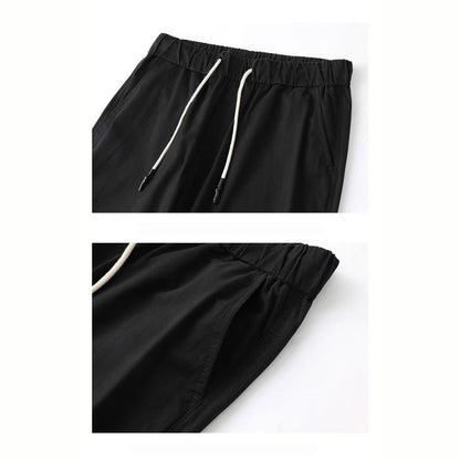 Thin Loose Tapered Cropped Pants