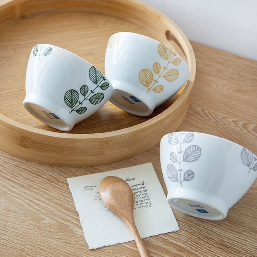 Mint Leaf Rice Bowl Set