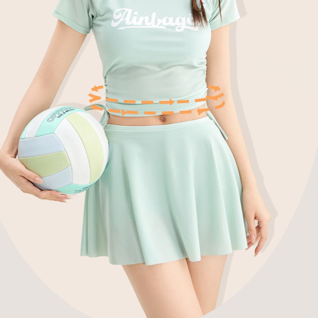 スポーティプリーツ水着セット