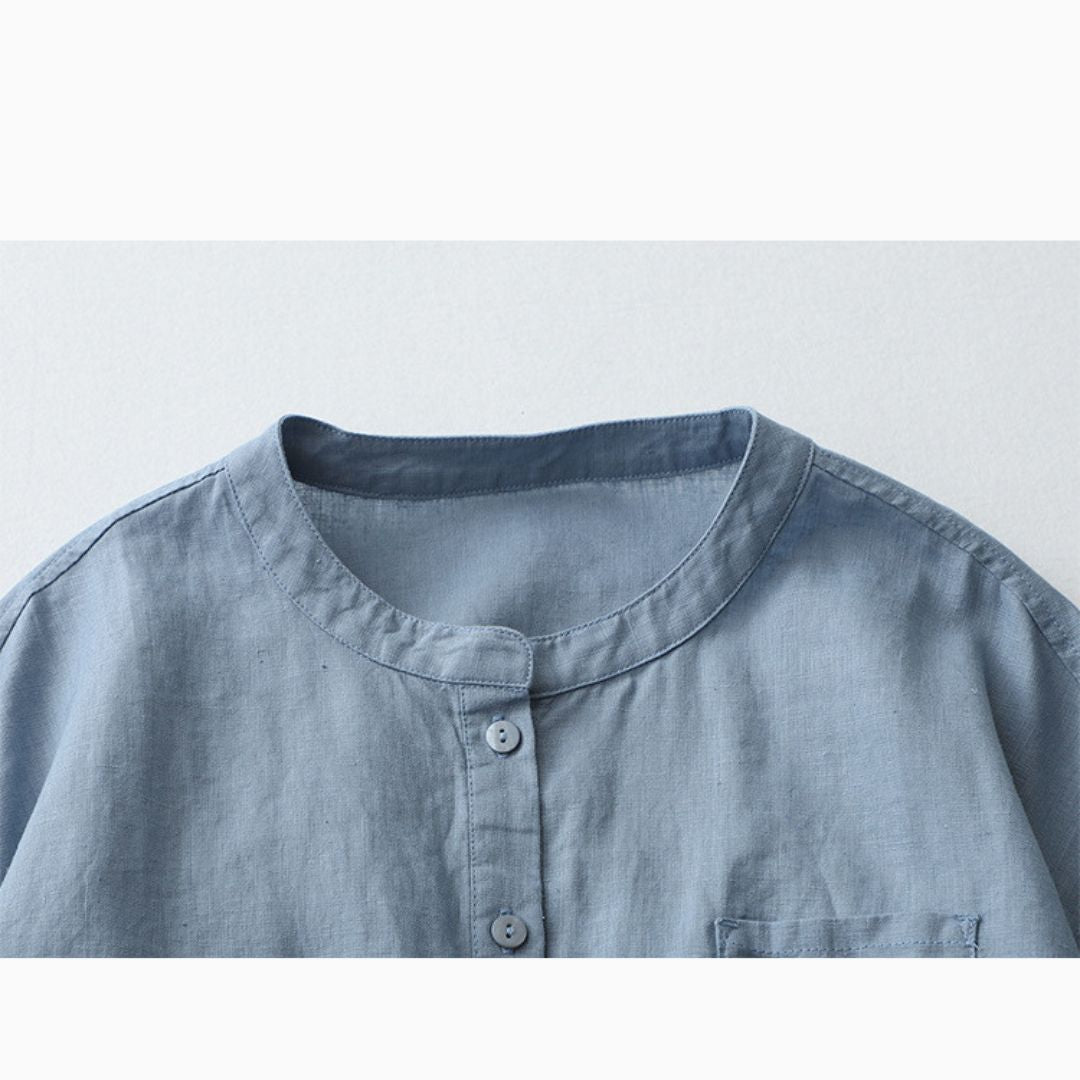 Summer Japanese Cotton and Linen Tops