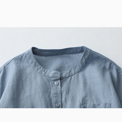 Summer Japanese Cotton and Linen Tops