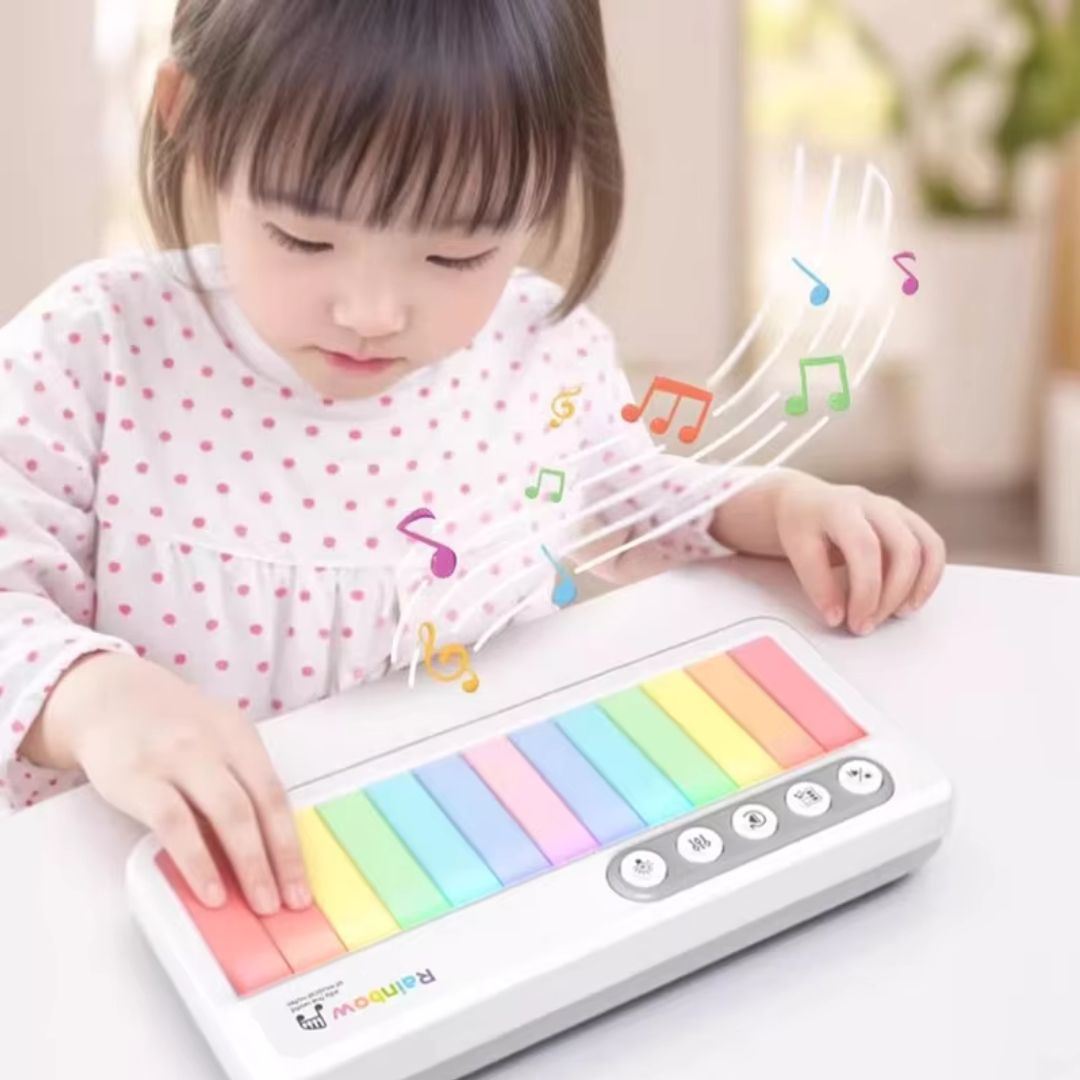 レインボーライトミュージックキーボードおもちゃ