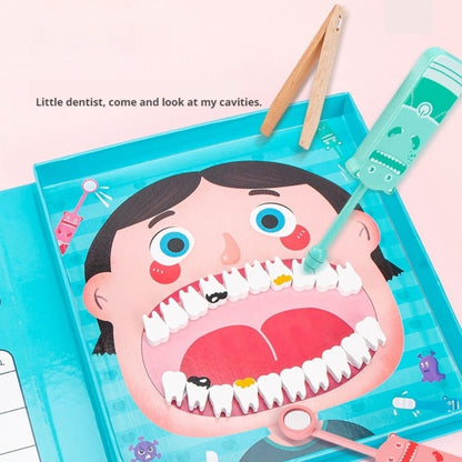 Wooden Oral Simulation Teeth Cleaning Kit